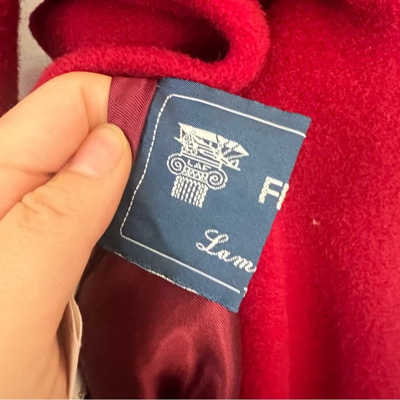 Beautiful Red Vintage-style Coat out of wonderful soft wool, made in Italy - Picture 3 of 12